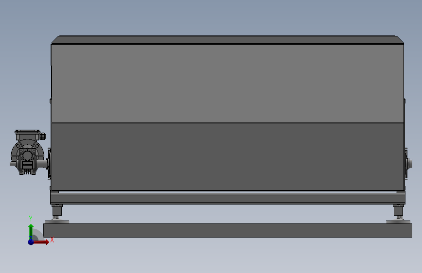 Flow weighing scale流量秤3D数模图纸 Solidworks设计 正面视图