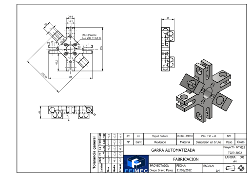 GARRA四指爪3D数模图纸 STP格式