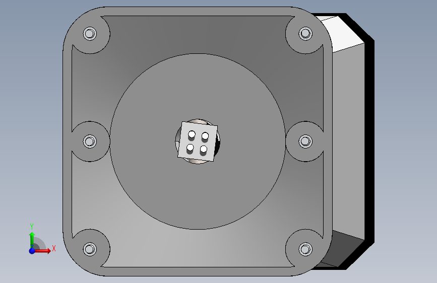 GeoVision IP监控摄像机简易模型3D图纸 Solidworks设计 附IGS 正面视图