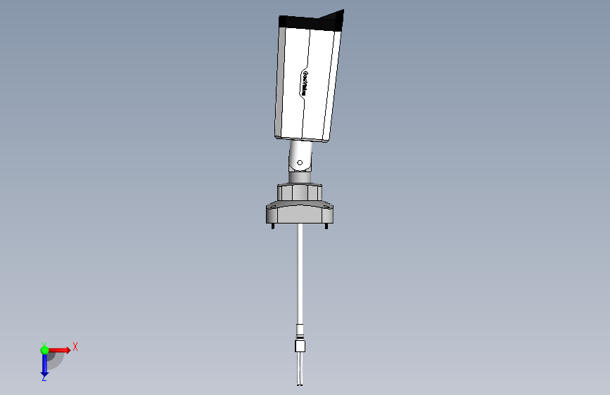 GeoVision IP监控摄像机简易模型3D图纸 Solidworks设计 附IGS 俯视图