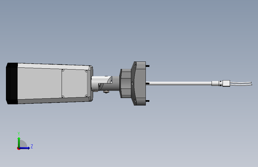 GeoVision IP监控摄像机简易模型3D图纸 Solidworks设计 附IGS 左侧视图