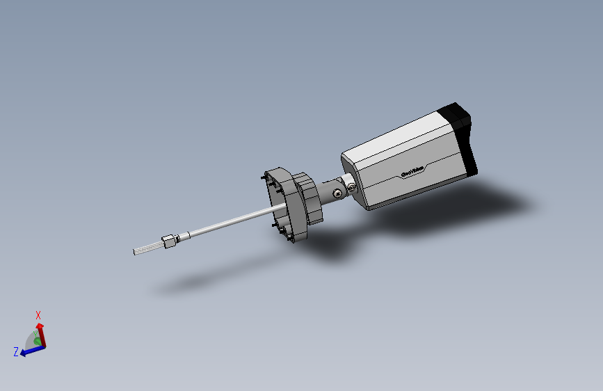 GeoVision IP监控摄像机简易模型3D图纸 Solidworks设计 附IGS