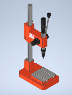 Presse manuelle手动压力机3D数模图纸 INVENTOR设计