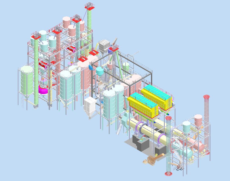 plaster灰泥工厂3D数模图纸 STP格式