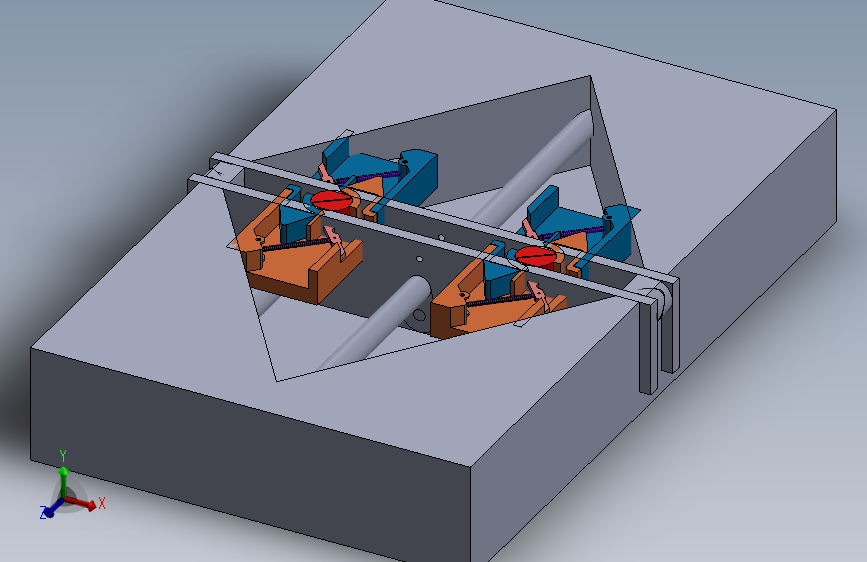 耦合型连接机构3D图纸 Solidworks设计