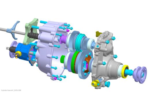 越野车分动箱3D数模图纸 STP格式