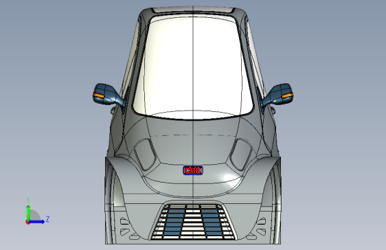 城市迷你单座小汽车模型3D模型