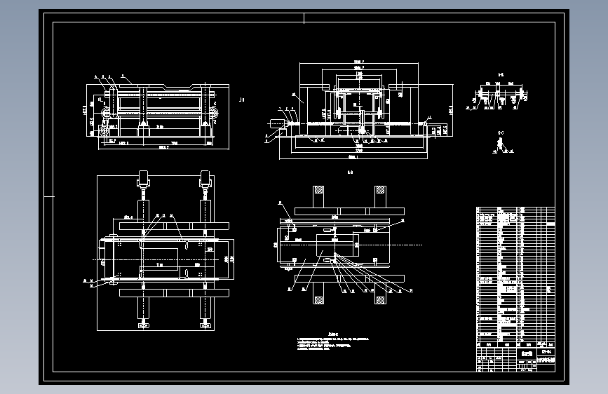 衣物折叠机CAD 主视图