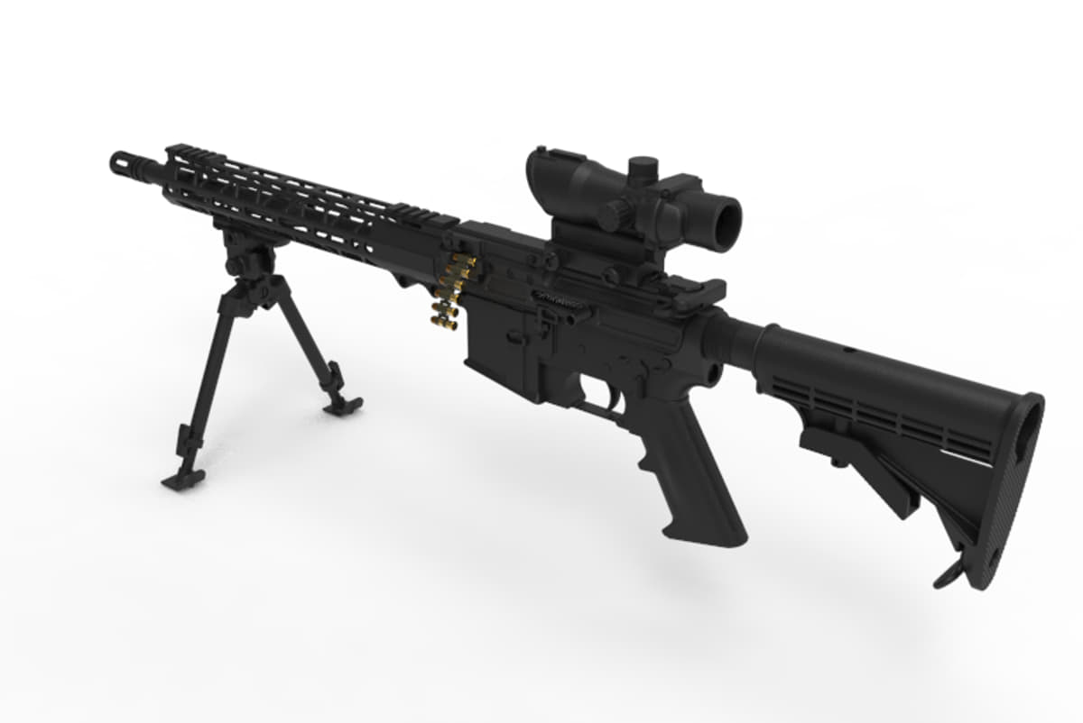 22LR 皮带供弹BFM轻机枪