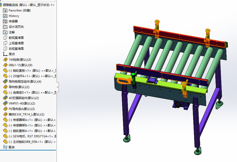 B5417-物流分拣输送线模型(成套)