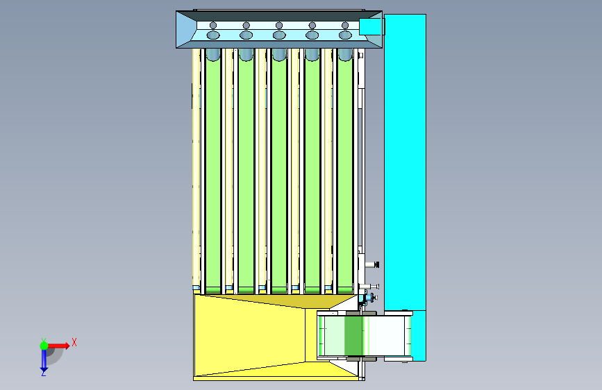 B5620-Solidworks+烘干机 俯视图