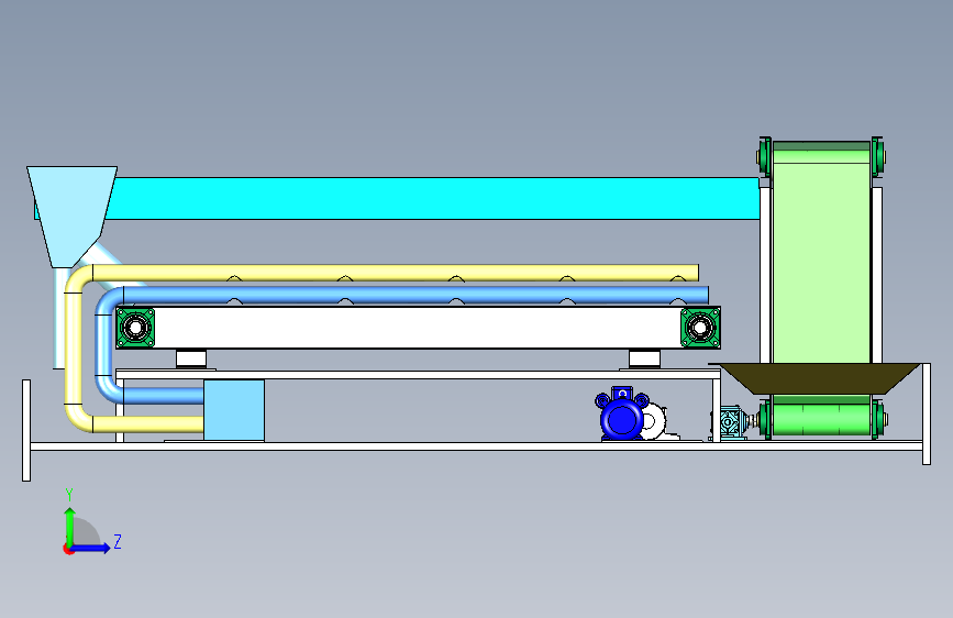 B5620-Solidworks+烘干机 左侧视图