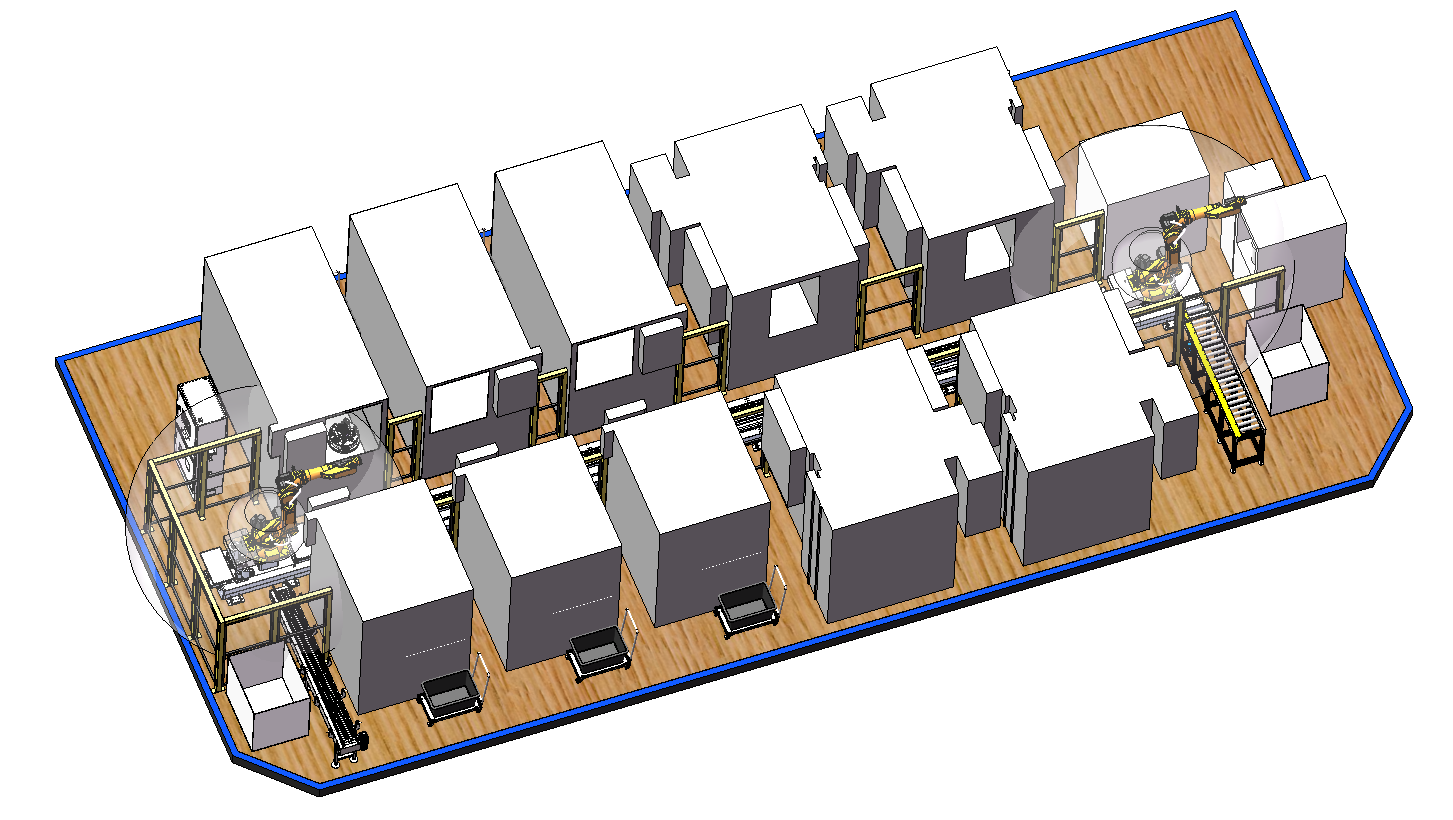 B5731-地轨+机床上下料自动线