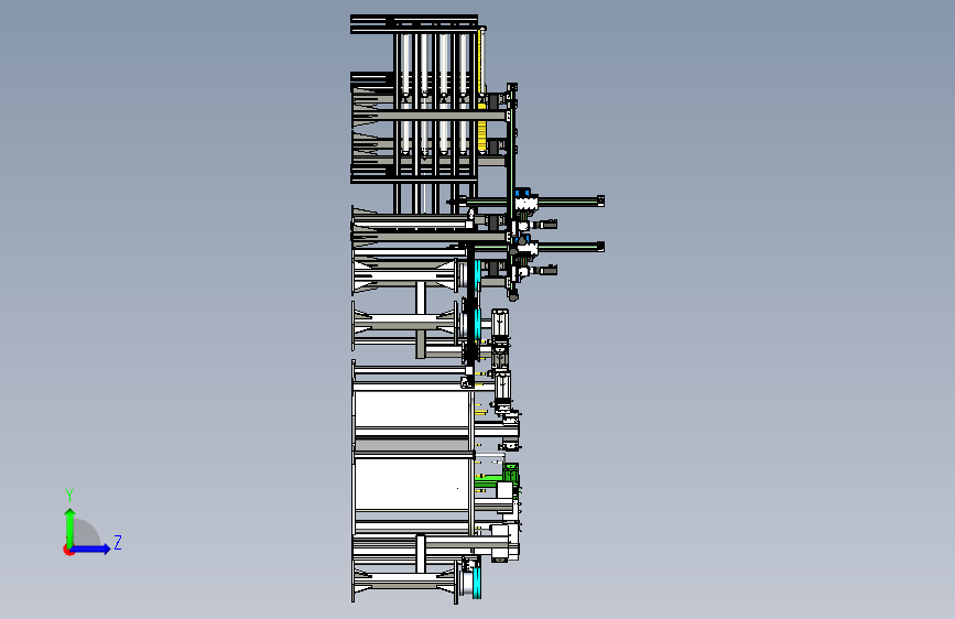 B5782-阀杆装配线 左侧视图