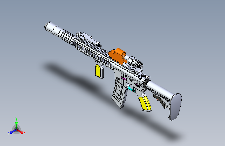 MK47全自动步抢模型