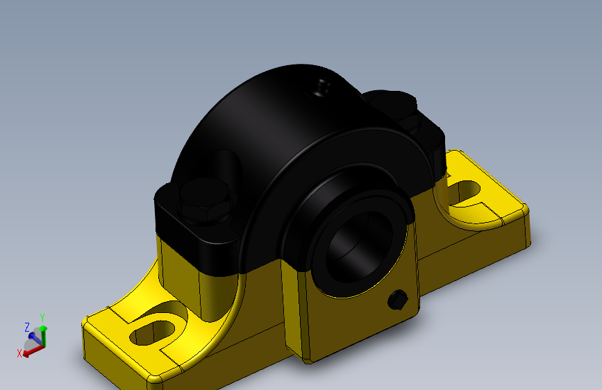 轴承座模型
