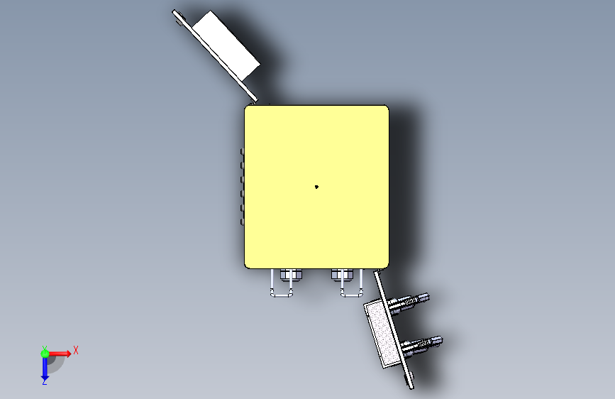 B5444-新能源汽车充电柜+120KW 俯视图