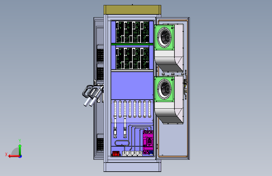 B5444-新能源汽车充电柜+120KW 背面视图