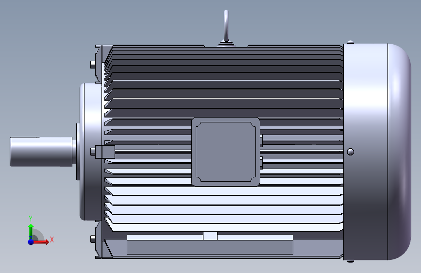 X2525-solidworks带底脚无凸缘电机132M三维SW2016带参 ==351981=30