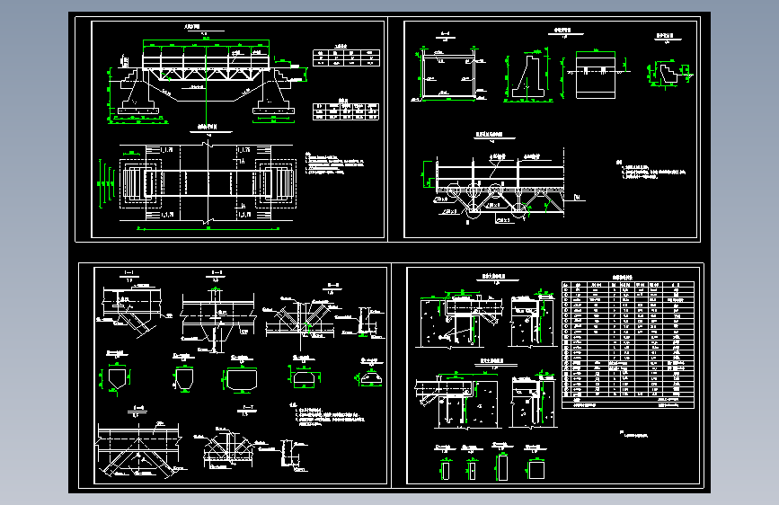 X2237-15.5米桥跨平梁钢桥结构+CAD图纸==1262970=25