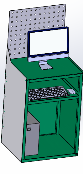 X2288-车间电脑柜三维SW2015带参==609901=30