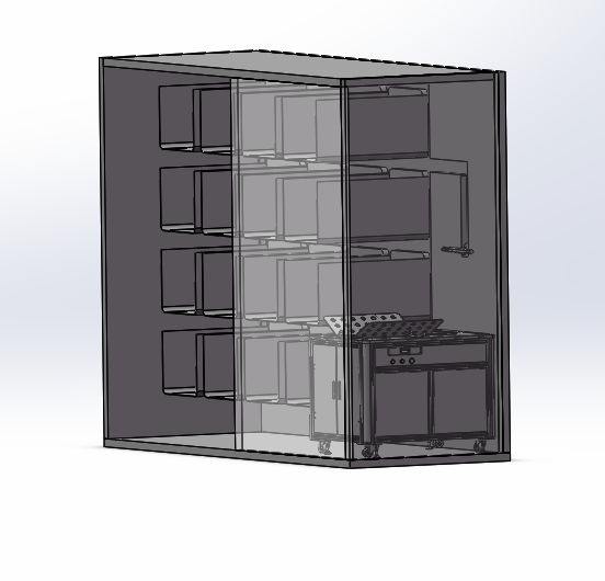 B5621-SolidWorks+自动叠衣服衣柜