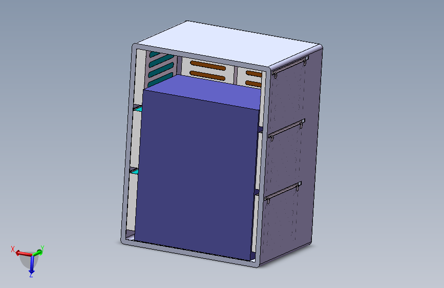 电子机箱结构设计（sw12+说明书+cad）