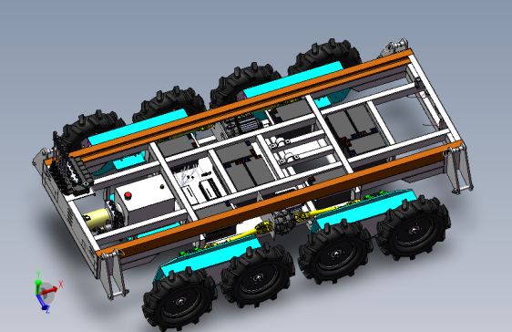 B5468-遥控八轮升降平台自卸车底盘