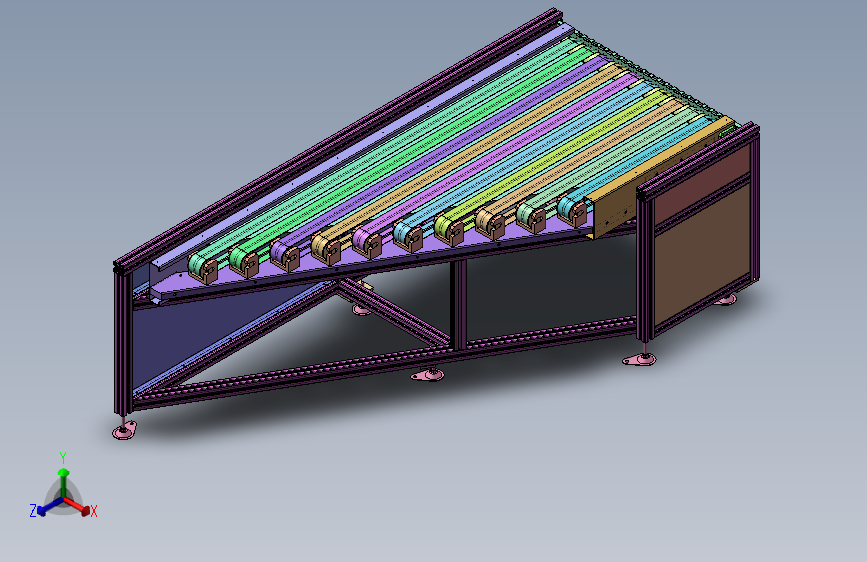 货物分拣输送线结构