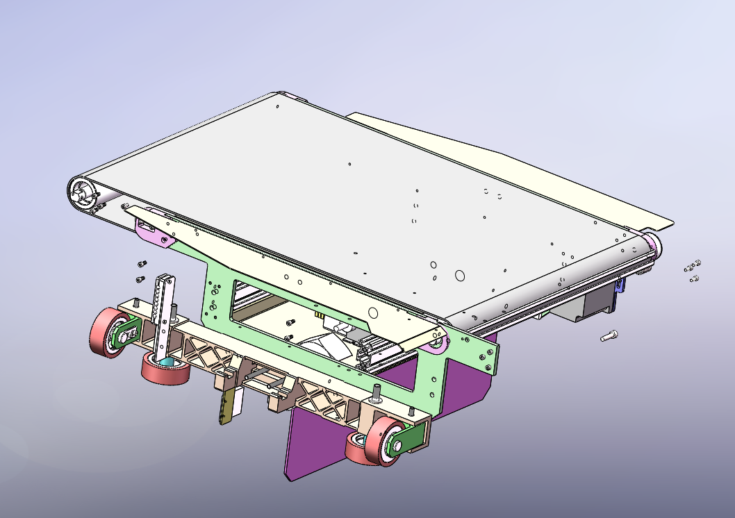 货物分拣输送线结构
