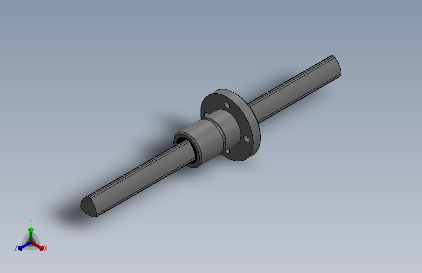 GJF凸缘式滚动花键副尺寸系列-ball_spline_gjf15-c-p0-1x200