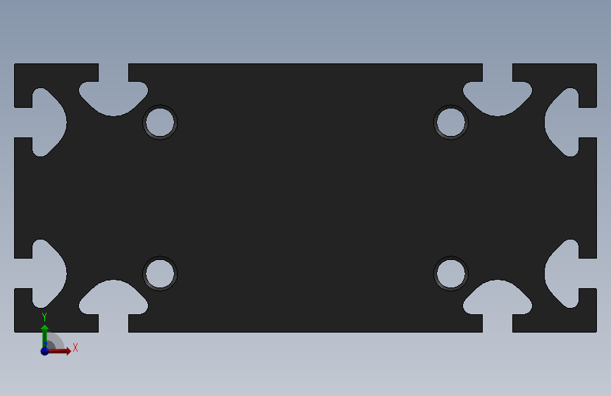 线性带式输送机 - KMCD系列-linear_table_kmcd_100_100_335 正面视图