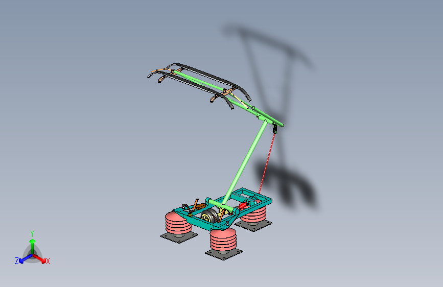 Z2693-CRH系列高速动车组受电弓结构三维SW2014带参==792865=100