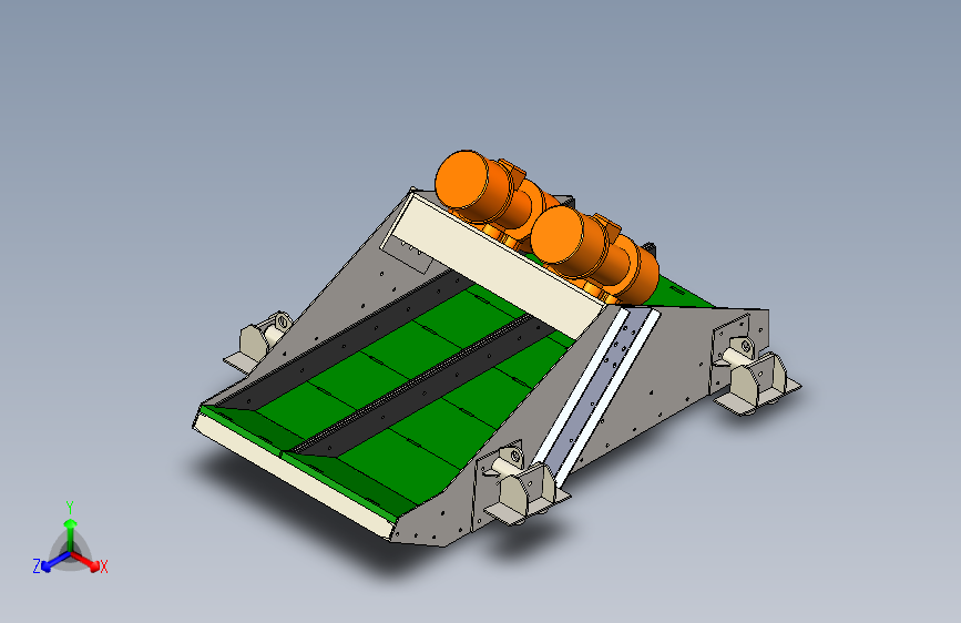 X2461-震动筛模型图三维Step无参==1498847=0