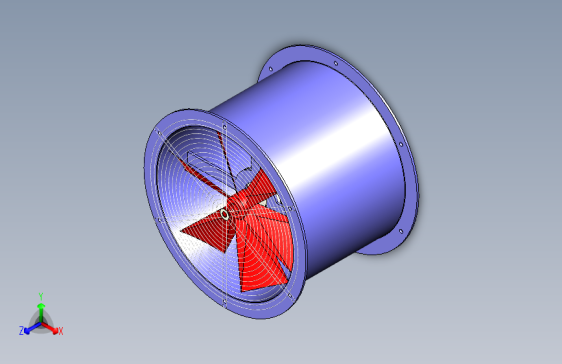 X2471-轴流风机模型三维SW2014带参==160095=5