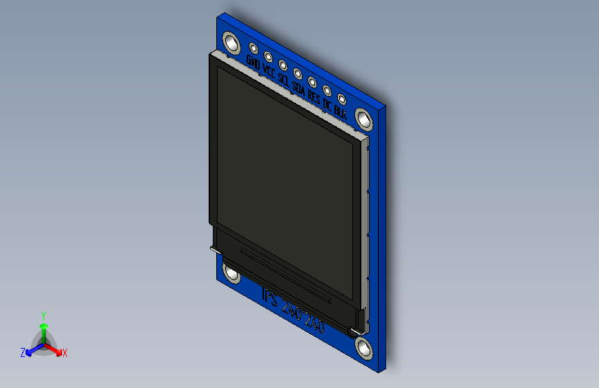 X2260-IPS屏幕模块设计模型三维SW2010无参==587283=0