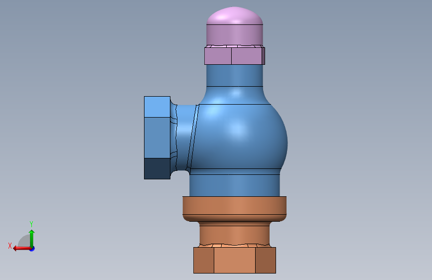 安全阀 SW18_SOLIDWORKS 2018_模型图纸下载 – 懒石网