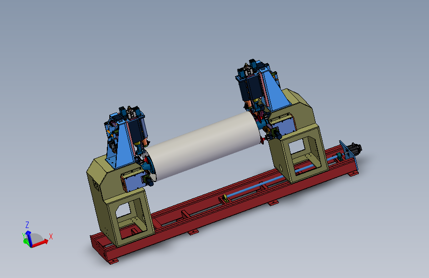 Z2541-太阳能热水器外筒双头缩口机+3D模型三维Step无参==106796=50