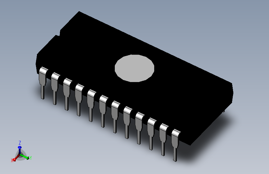 DIP 24 IC with 0_280in Window