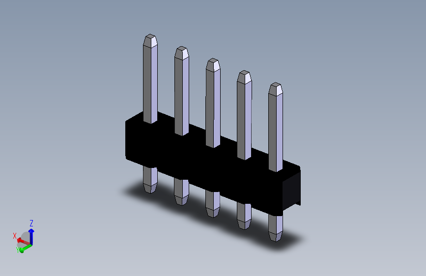 Header 2_54 Vertical 1x5