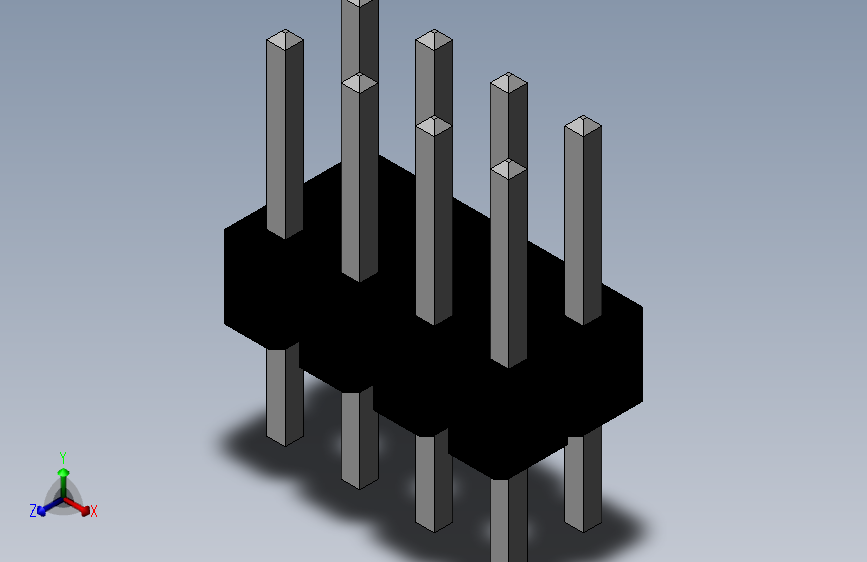 Header 2_54 Vertical 2x4
