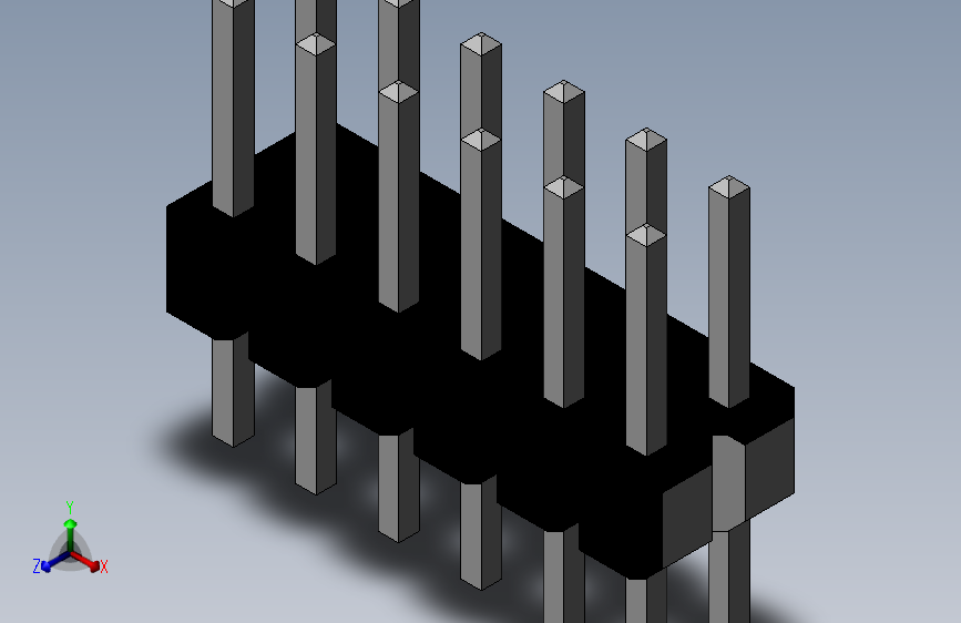 Header 2_54 Vertical 2x6