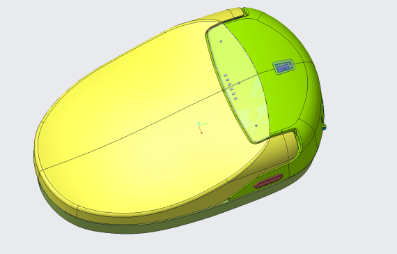 智能马桶座便器结构设计三维Creo模型