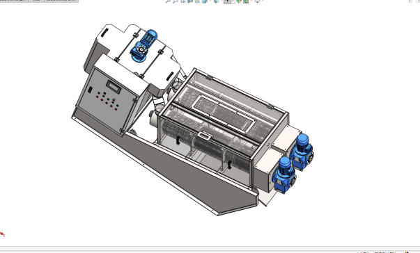 DL302叠螺污泥脱水机三维建模==1055665=600