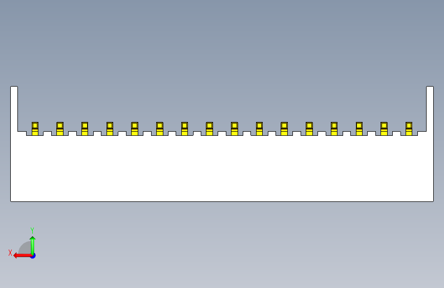 S16B-XH-A-1连接器公插 背面视图