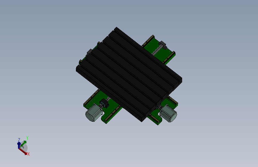 十字滑台工作台三维.