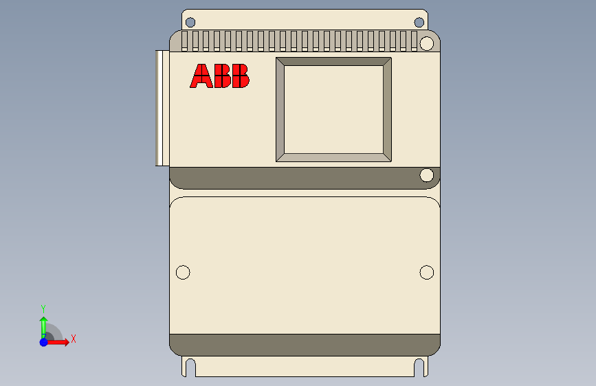 006-流量计-ABB 流量计变送器 STEP 正面视图