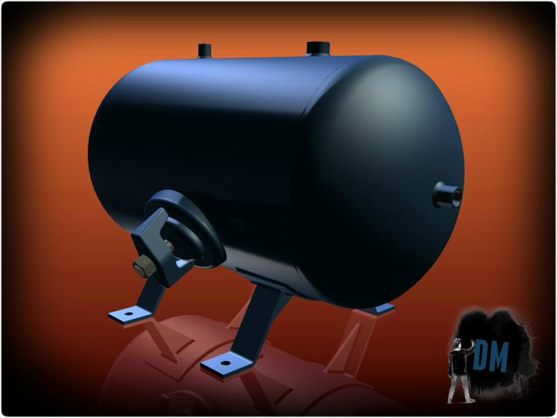 024-压力容器-卧式储气罐 53 升 STEP