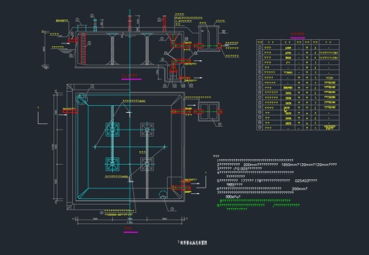 Z2794-500立方矩形消防水池_蓄水池设计图纸==901207=50