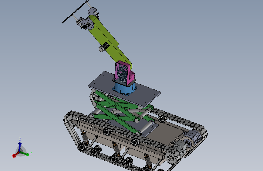 Z2939-履带式树枝修剪机三维SW2022带参==1613396=200